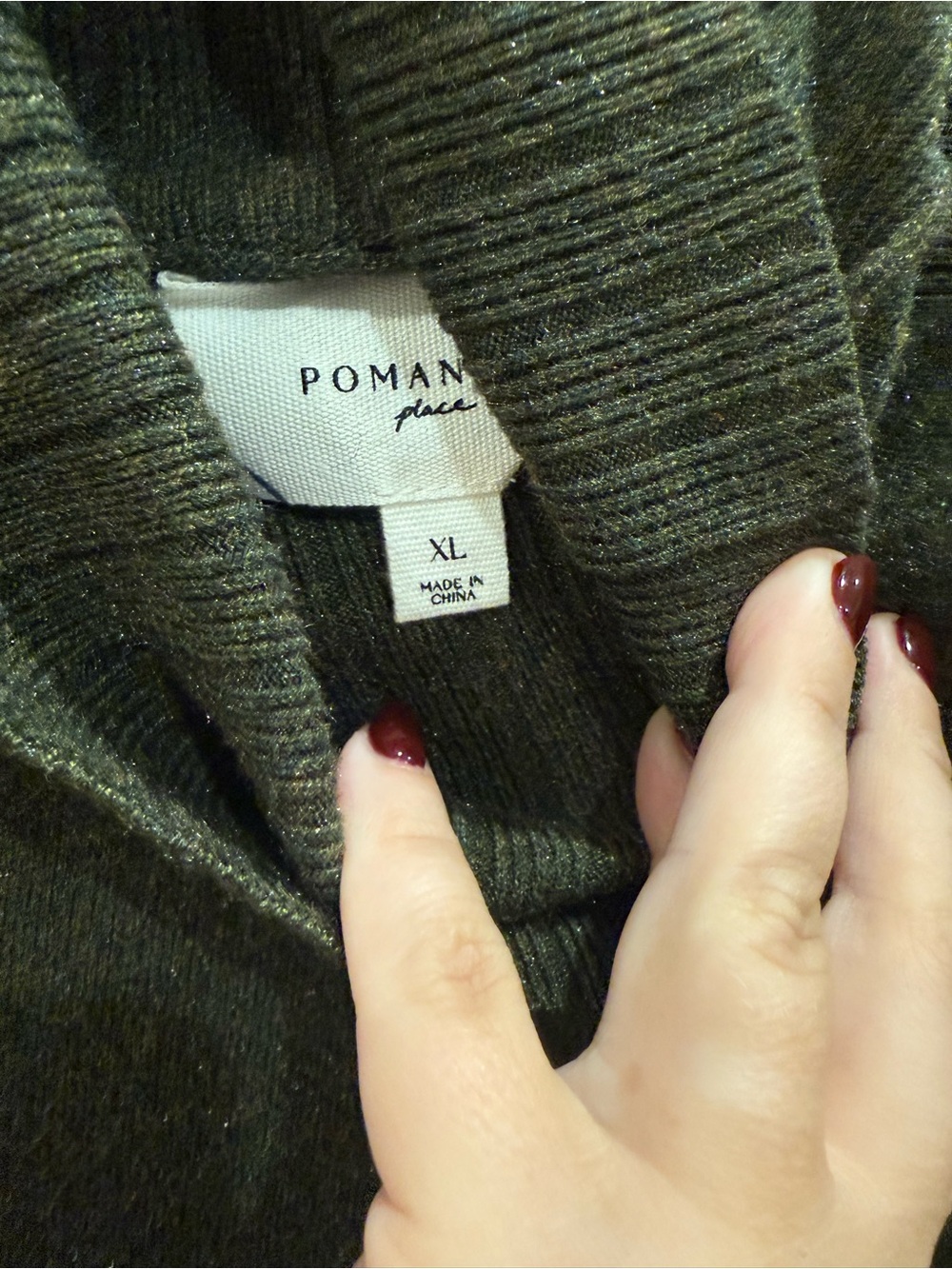 Tuckernuck Olive Green Turtleneck Sweater Dress - Picture 2 of 3